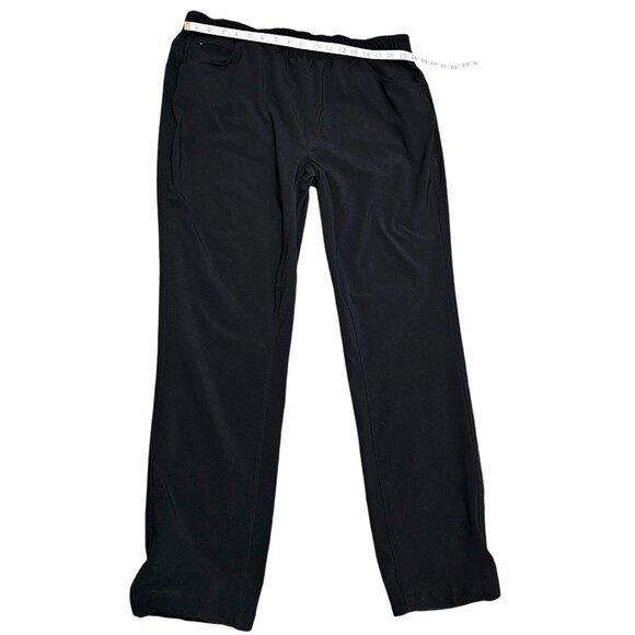 Eddie Bauer Womens Black Pull-On Straight-Leg Pants With Elastic Waist & Pockets - Picture 13 of 13